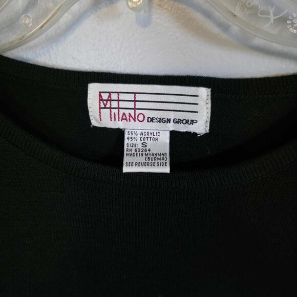 EUC Milano Black Scoop Neck Sweater - Picture 3 of 3